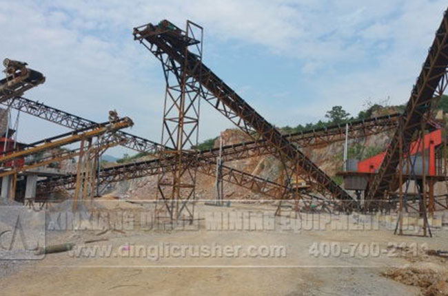 160-210TPH Stone Production Line in Wanzai County