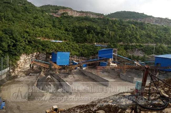 600TPH Gravel Production Line in Guangan City