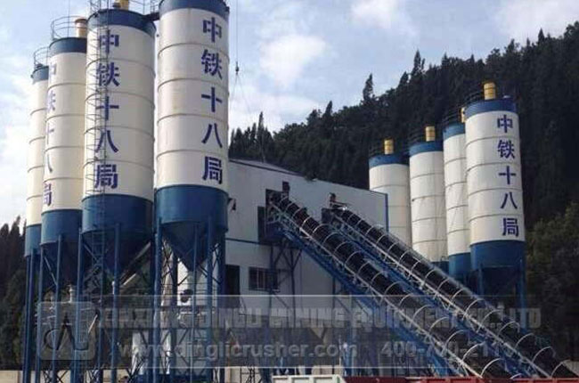 Production Site of Yunnan Concrete Mixing Station