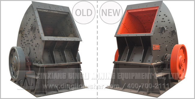 Contrast of New and Old Hammer Crusher