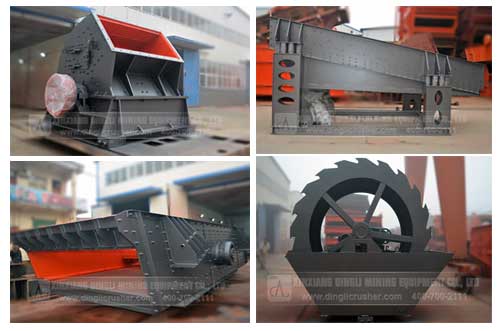 sets of gravel production line machine 