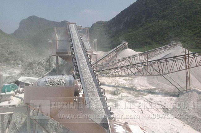 200TPH Stone Plant in Laibin Guangxi