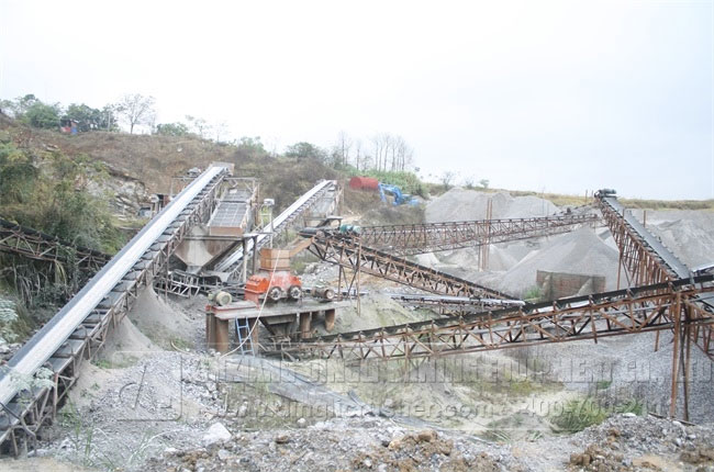 300TPH Stone Production Line in Changsha Hunan