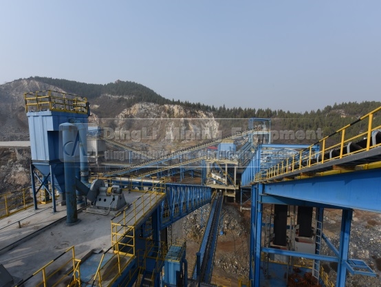 Glimpse of Third 1200T/H Gravel Production Line of China United Aggregates Company in Anyang