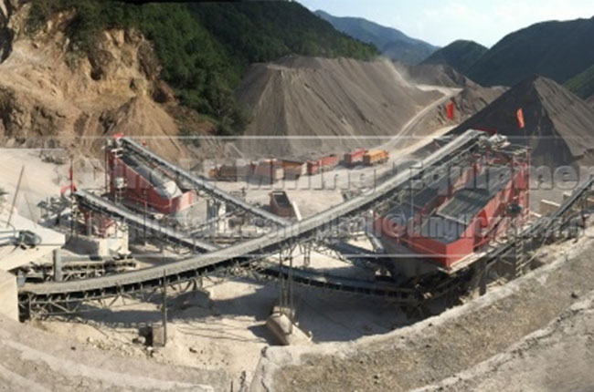 600-800TPH Aggregates Production Line in Sanguankou