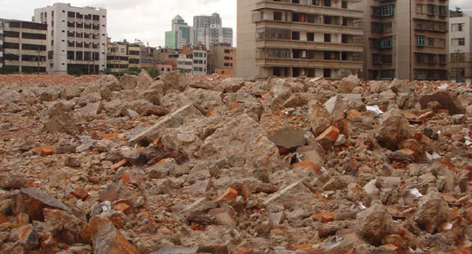 city concrete crushing