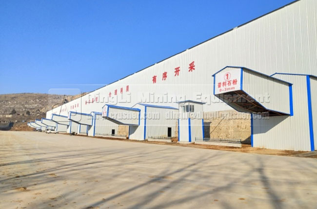 Site of 1300TPH Stone Production Line 