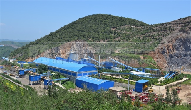 songji cement plant gravel aggregate production line