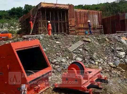 crusher machine in production line