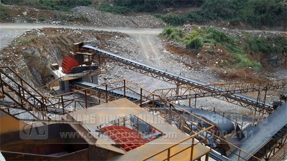 production site of crusher