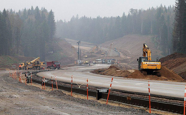 road construction site