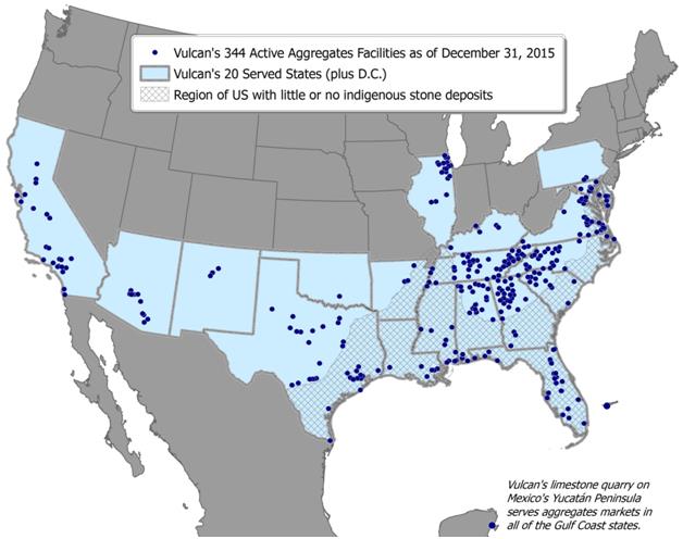 Vulcan Materials Aggregates Facilities