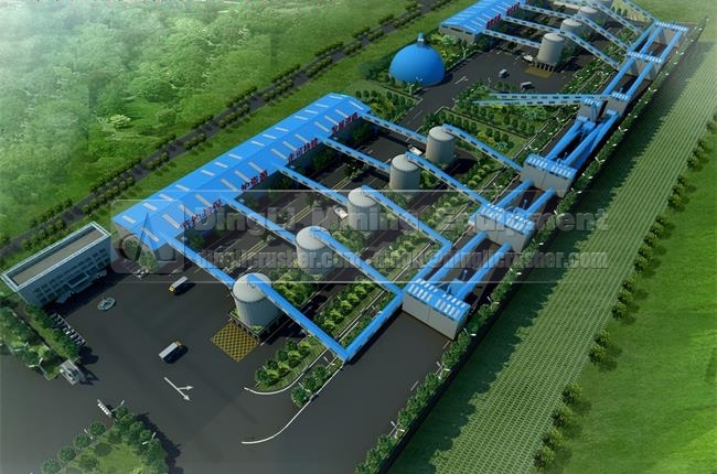 airview of 3000tph green crushing plant designed by Zhongyu Dingli