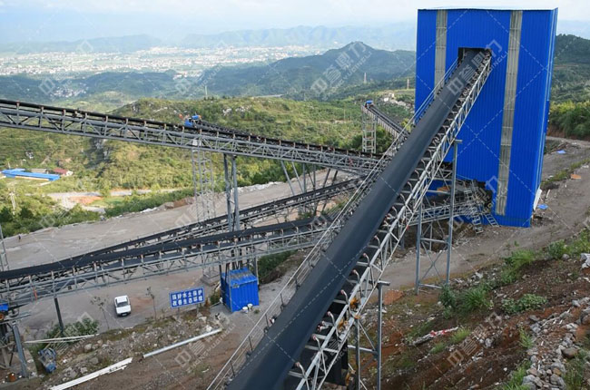 limestone belt conveyor system