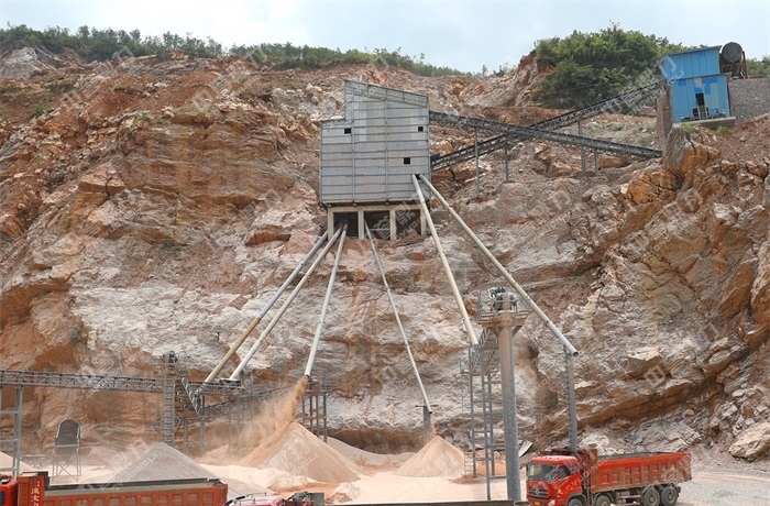 compact layout of artificial sand making plant